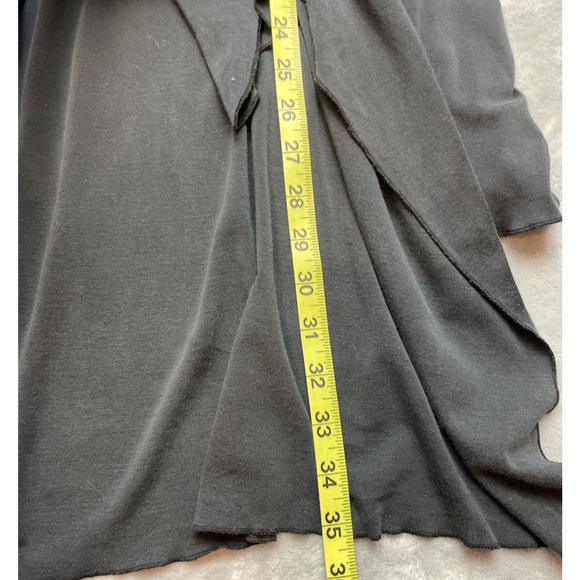 Burning Torch Silk Blend Cardigan Womens M Faded Black Cascade Front Embroidered - Picture 10 of 12